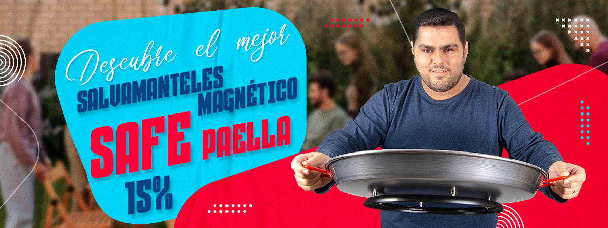 Safe Paella - Salvamanteles Magnético para Paellas