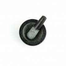 Lacor 60512-Mortaio con pestello colore: nero pietra 12 x 8 cm granito 