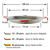 Paella pulida 80cm