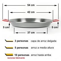 Paella de hierro 42cm 3 a 4 personas