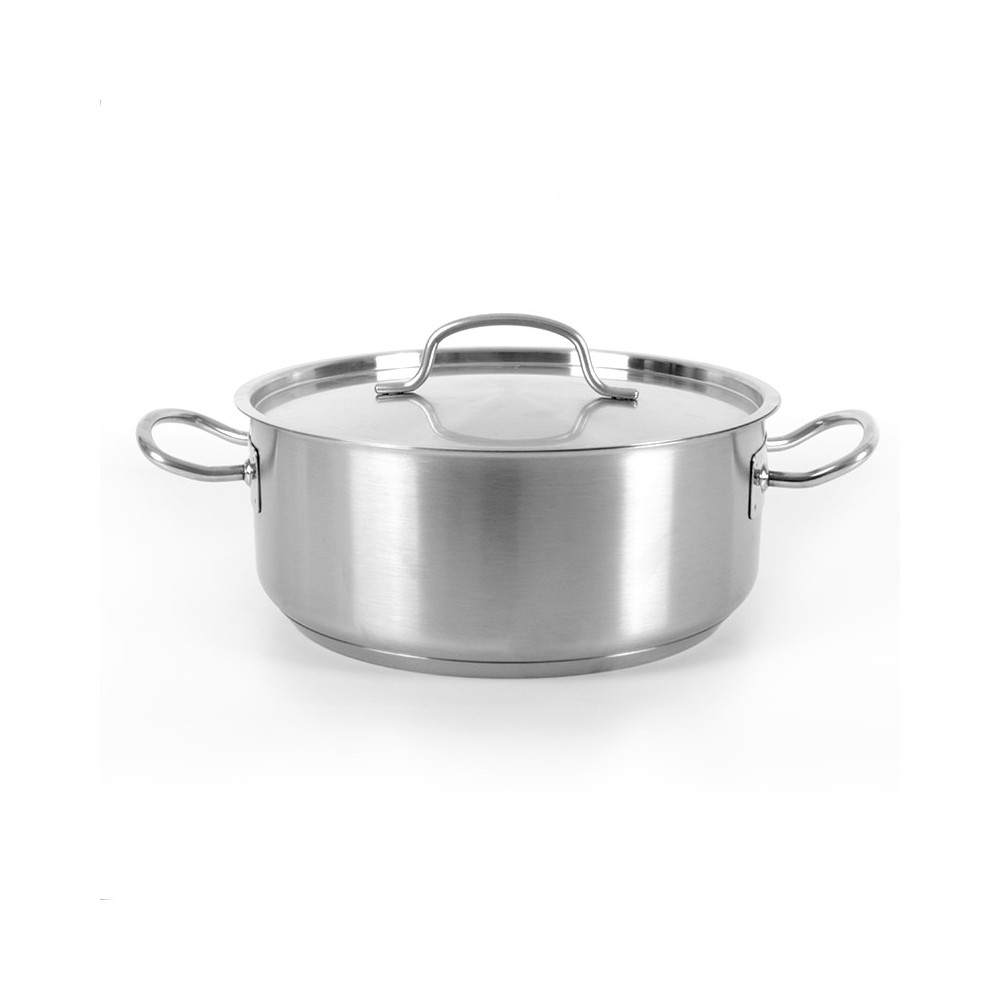  Acero inoxidable 12 '' olla baja utensilios de cocina 8 Qt  ollas Pan cocinar : Hogar y Cocina
