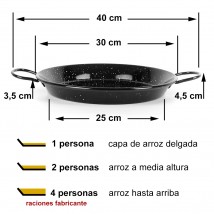 Paella inducción 30cm para 2-4 personas Paella paellera inducción