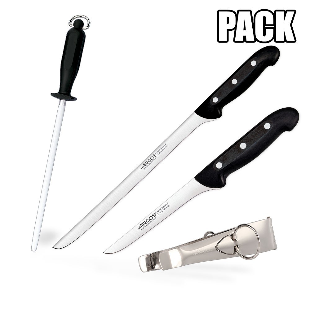 Pack 2 Cuchillos (Carnicero - Jamonero - Deshuesador)