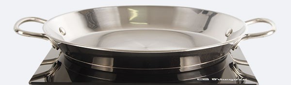 Paelleras para vitrocerámica - Paellera inducción acero inoxidable 