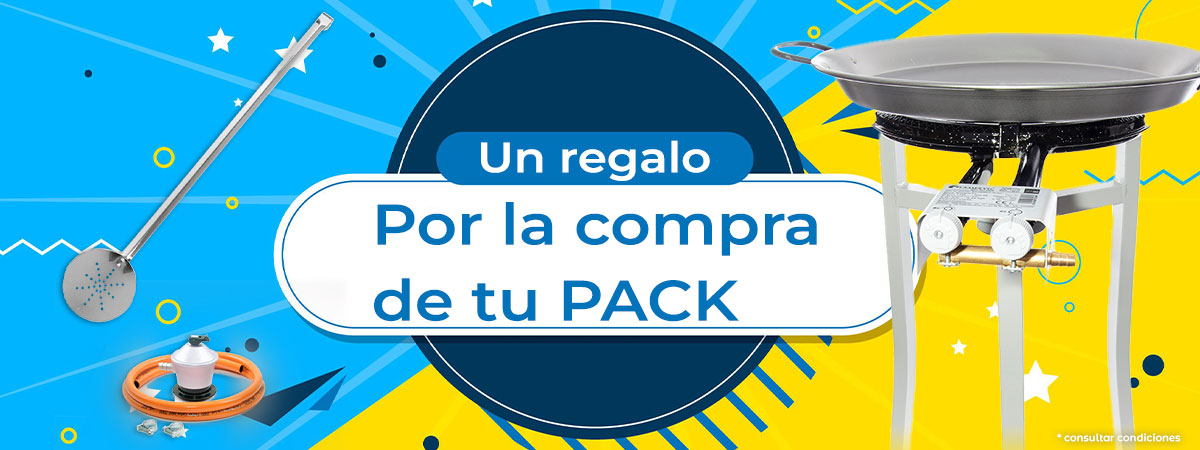 Oferta packs: Paellero + Paella + Patas